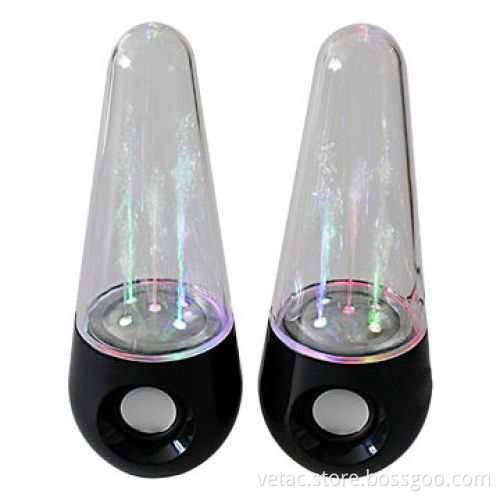 Dancing water speaker with USB port supply